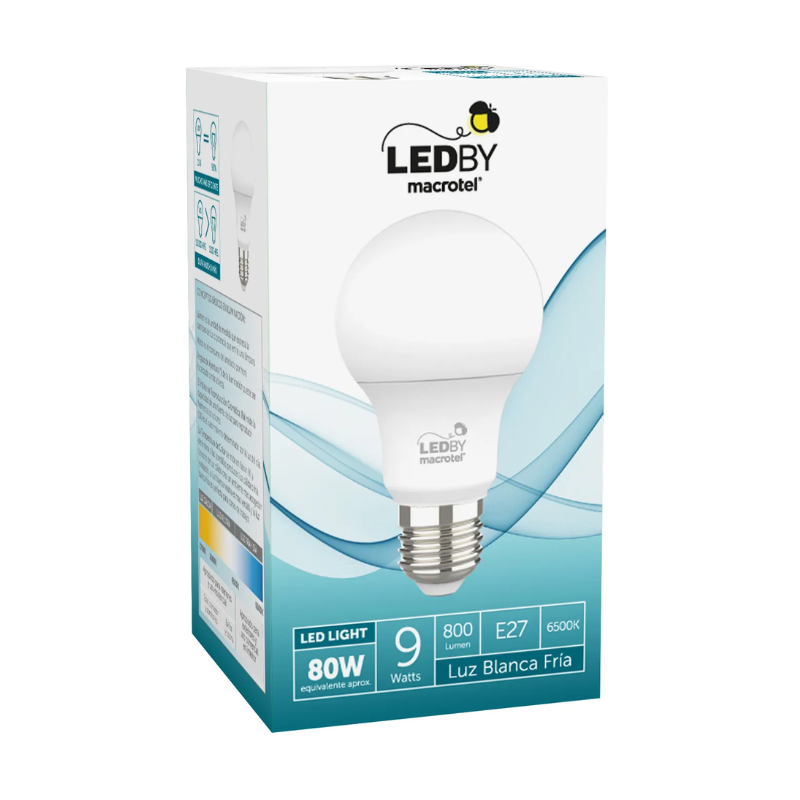 AMPOLLETA LED A60 9W LUZ FRIA - Imagen 2