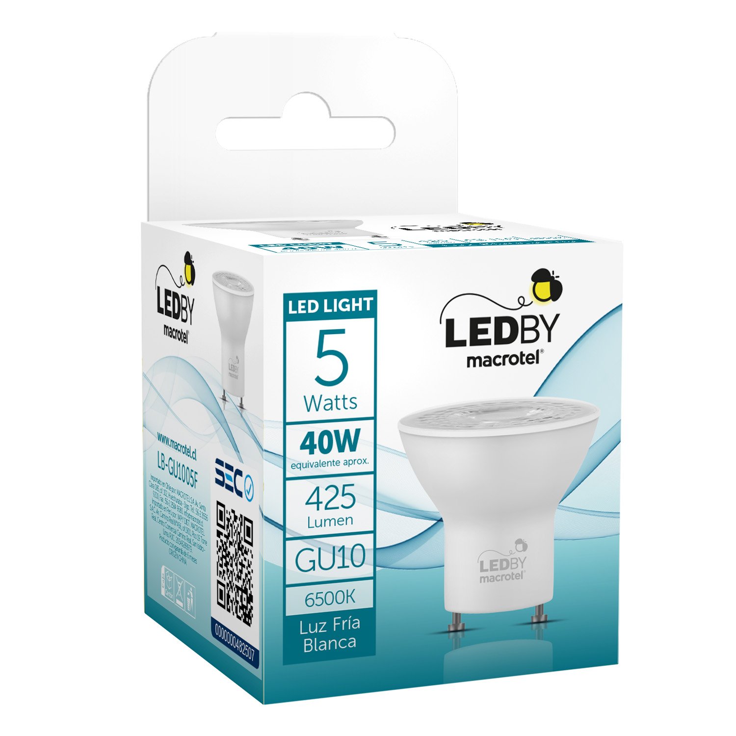 AMPOLLETA LED GU10 5W LUZ FRIA - Imagen 3