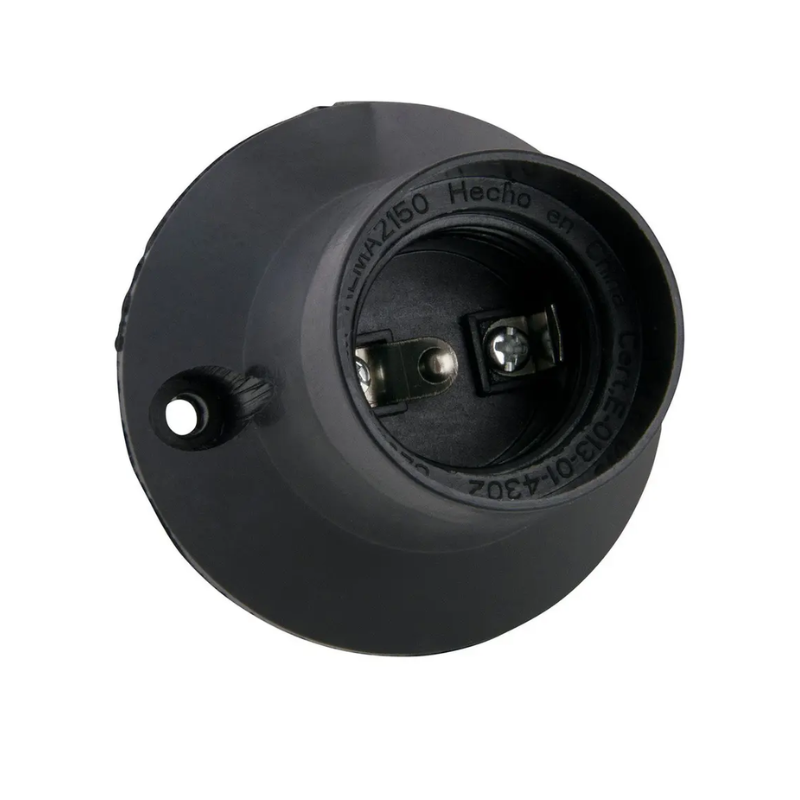 Base Recta Pbt Rosca Inyectada - Negro - Imagen 2