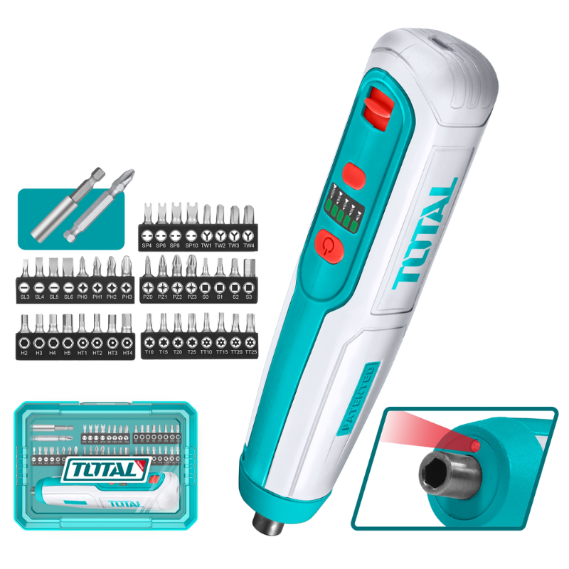 Destornillador Inalambrico 4V 1/4″ 5n.m Total - Imagen 2